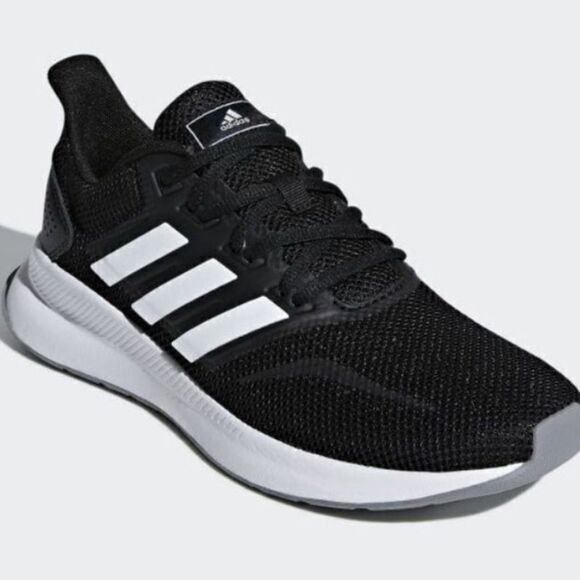 ADIDAS | NEW RunFalcon 3.0 Black and White Running Shoes Women’s Size 7.5 Wide - Picture 4 of 9